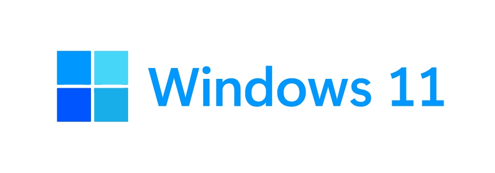 Windows 11 colored blue shaded logo