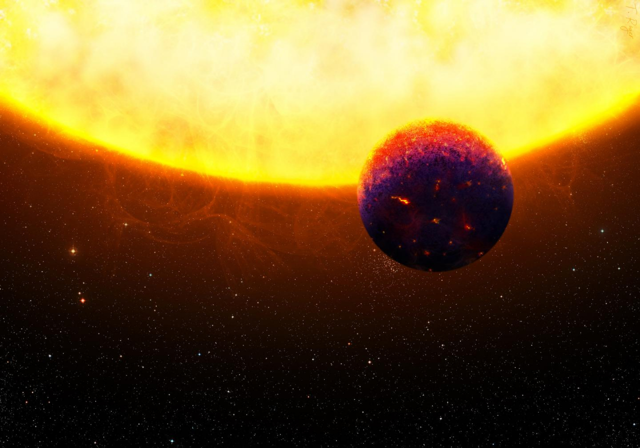 Outer planet 55 Cancri e hell?