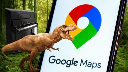 Google Maps: The mysterious Room Contains Dinosaur Skeleton